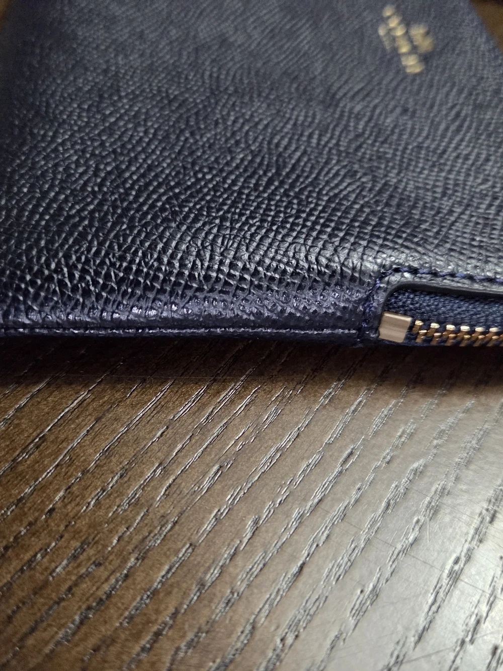 Coach compact leather